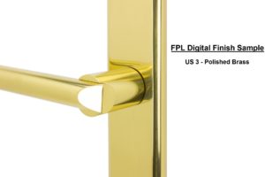 FPL Digital Finish Sample - US 3 Polished Brass