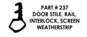 #237 Weatherstrip Profile