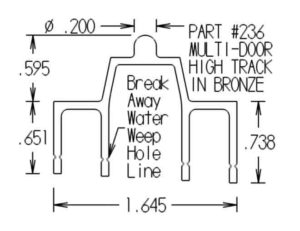 Multi-Door High Track Dimensions