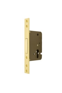 #2110 Deadbolt Mortise Mechanism - US3 Polished Brass