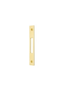#354 Deadbolt Mortise Mechanism Strike - US3 Polished Brass