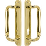 Malibu Patio Handle Set - PVD Lifetime Polished Brass