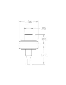 Catalina Plate Drawing - Top View Active