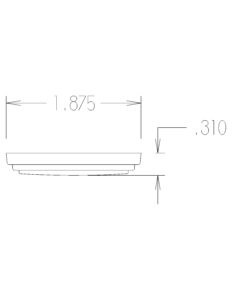 Chateau Plate Drawing - Top View