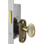 #9232 Sidelight Mortise Mechanism - US 5 Antique Brass