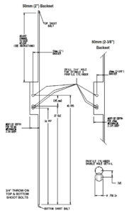 #1092 2-Point Gear Driven Mechanism - Dimensions