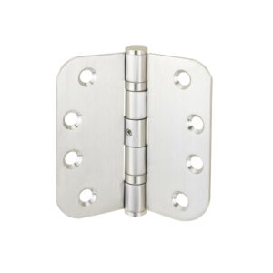 #BB4709-SS 4" x 4" Stainless Steel Radius Hinge with Heavy Duty Ball Bearings and Non-Removable Pin