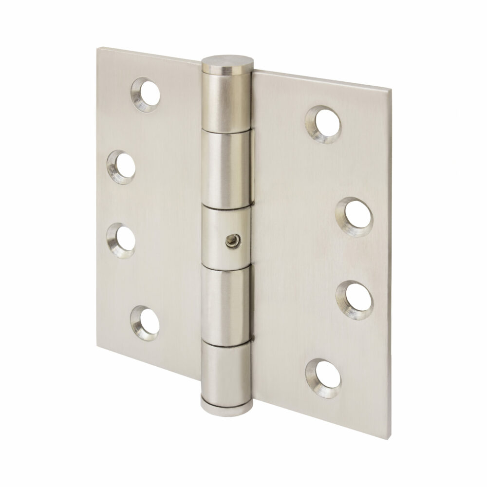 S.S. Square Corner 4x4 Door Hinge - Satin Stainless